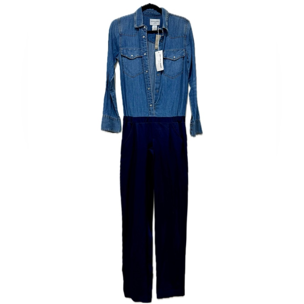 NWT Navy & Denim Jumpsuit by Juan Carlos Obando for J Crew - Rare!